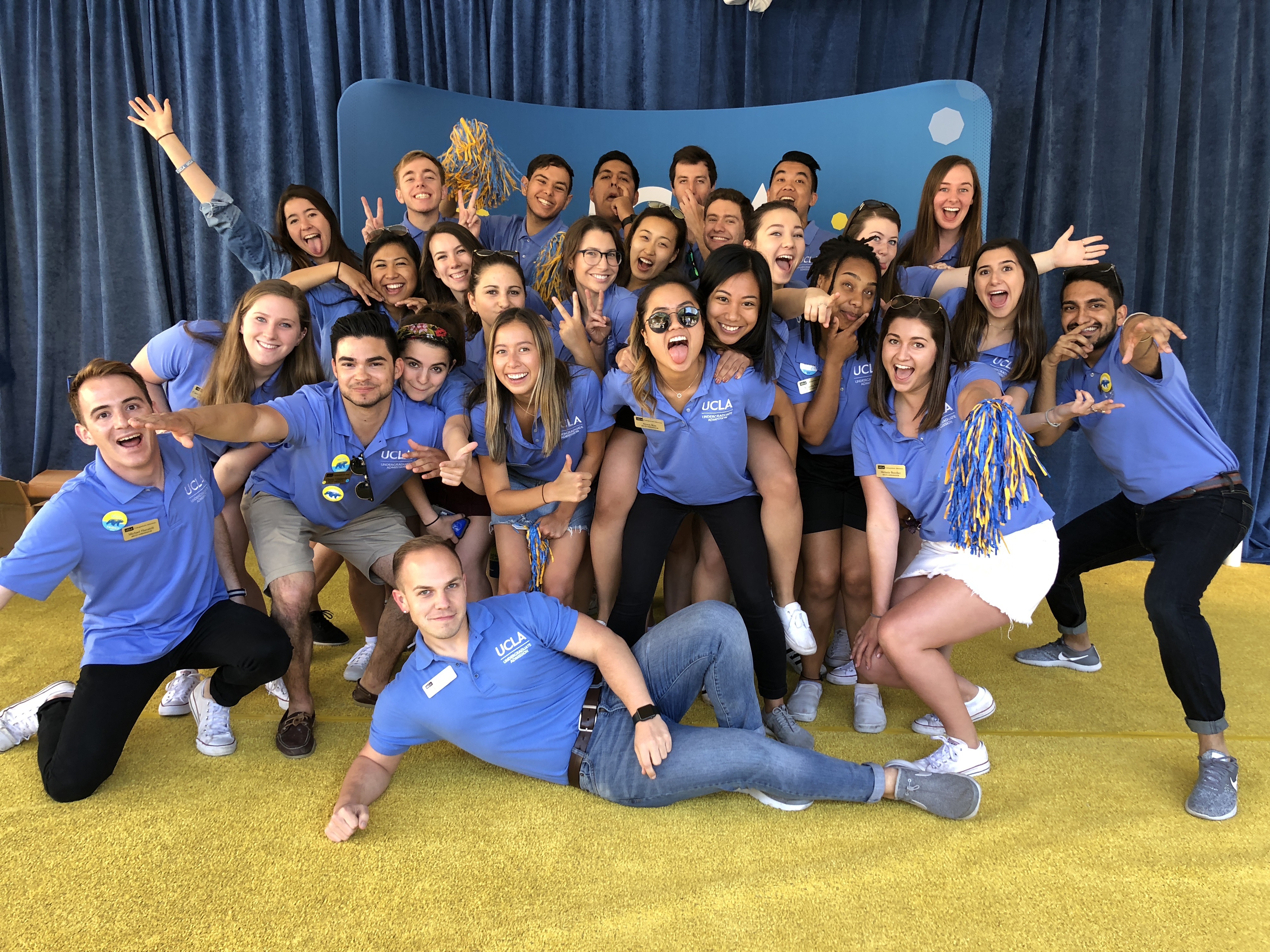 Group picture of Bruin Ambassador Program on Bruin Day