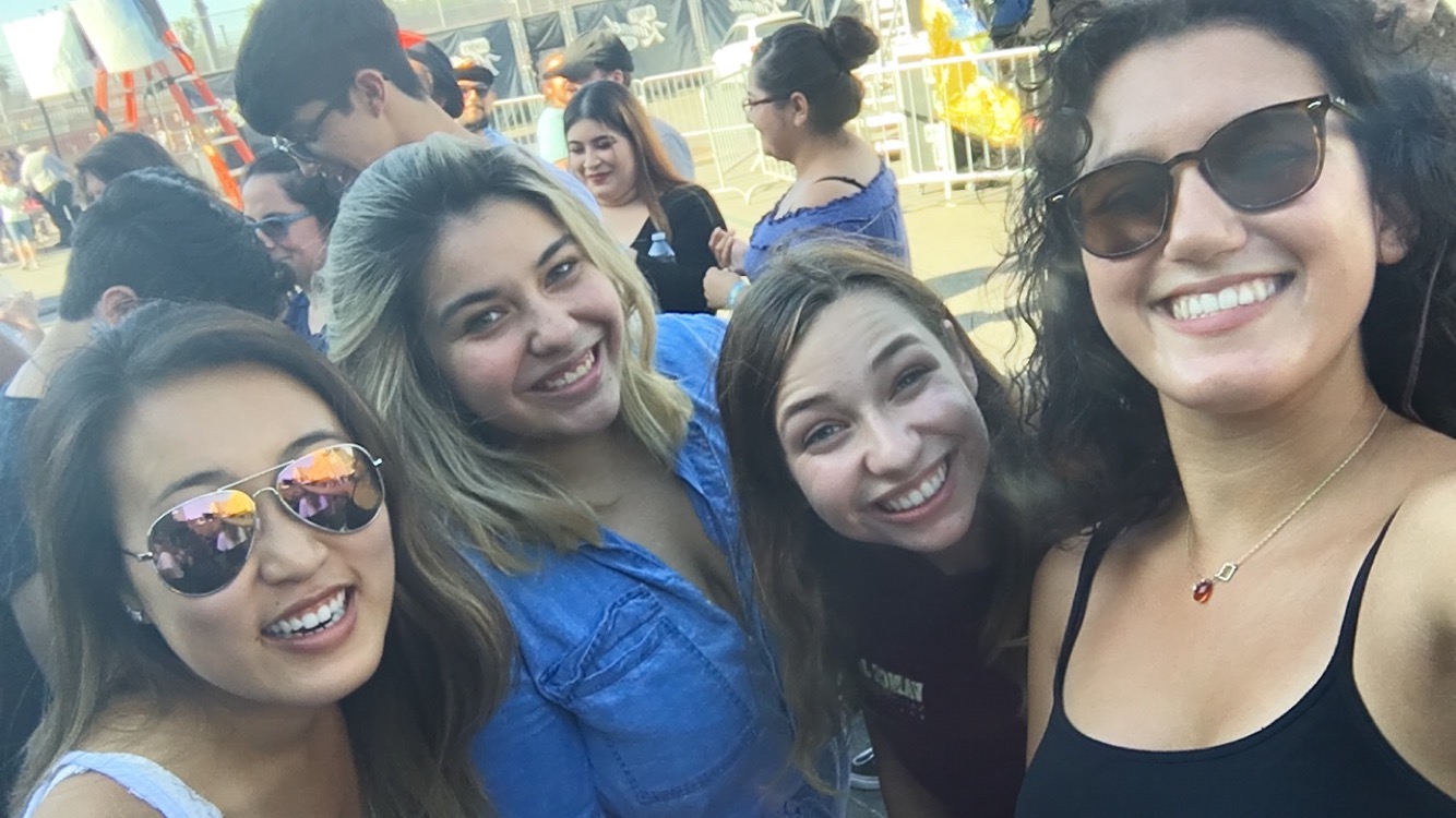 The teaching team at a Vance Joy Concert