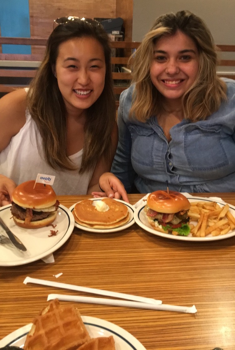 With Sammy enjoying food at IHOB