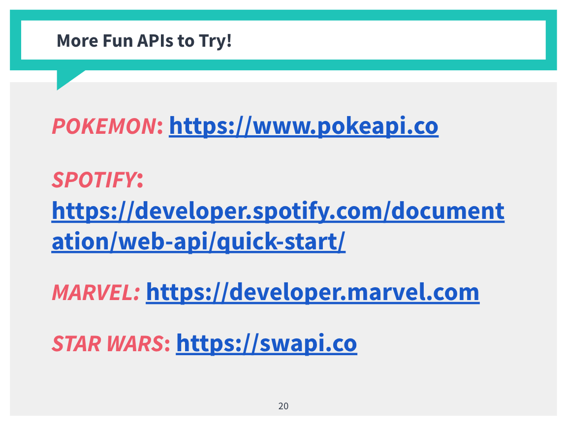 API Lesson