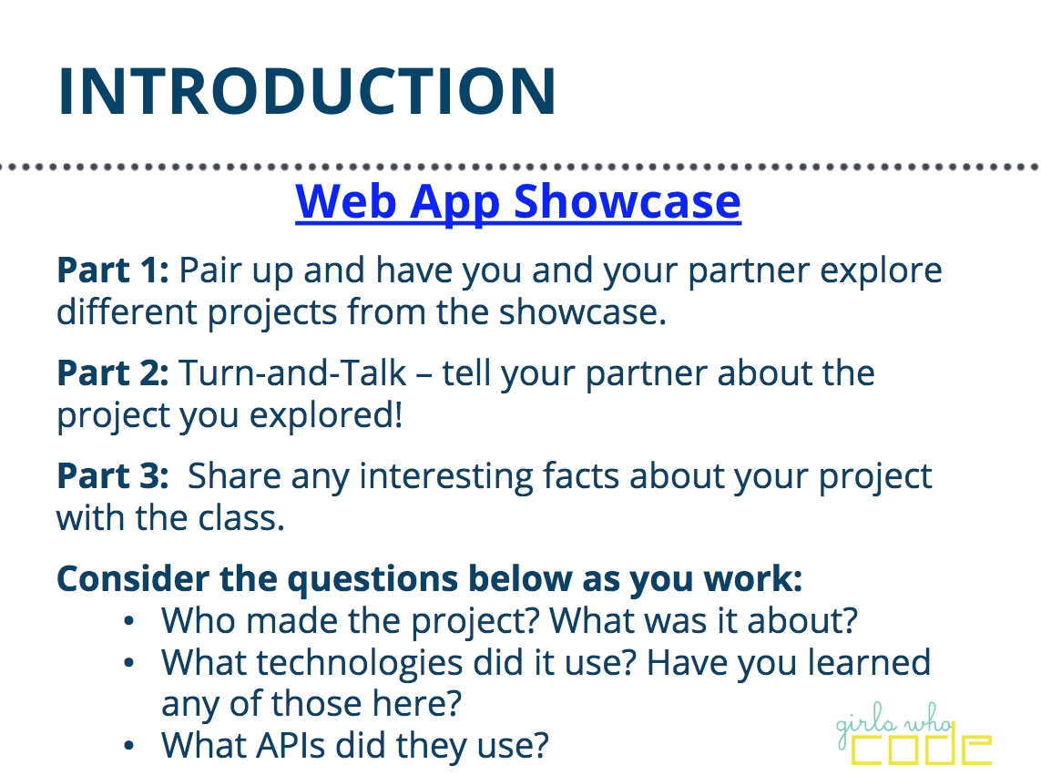 Web App Showcase Slide